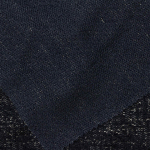 Black Marl French Terry, Cotton-Viscose