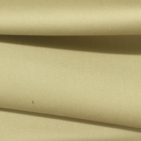Cotton Polyester Stretch Sateen Fabric, 250 gsm, 142 cm — Khaki