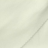 Polyester Stretch Rib Knit Fabric, 220 gsm, 160 cm — White — photo 1