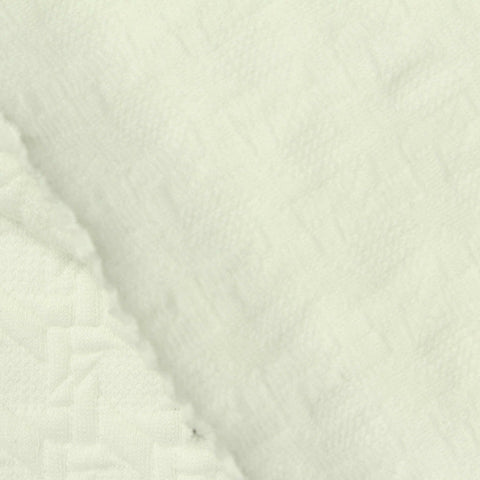 Cream Tone-on-Tone Jacquard, Polyester, 390 gsm
