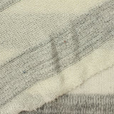 Cream Horizontal-Stripe Chunky Knit, Poly-Viscose, 251 gsm — photo 1