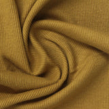 Cotton Stretch Rib Knit Fabric, 174 gsm, 130 cm — Khaki, ref EF-267628 — photo 1