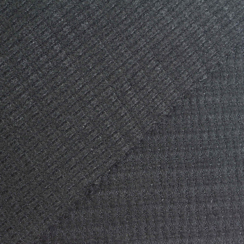 Brushed Polyester Stretch Waffle Knit Fabric, 200 gsm, 160 cm — Grey