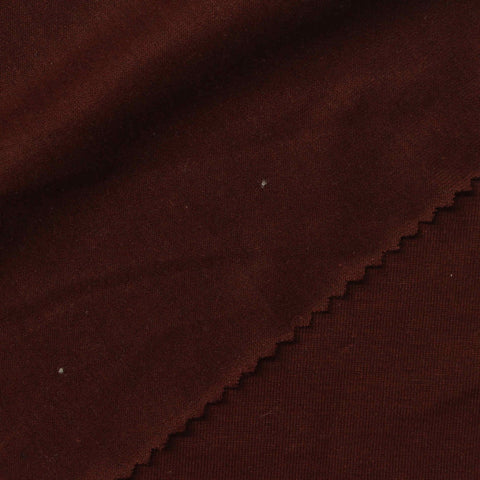 Cotton Linen Jersey Knit Fabric, 150 gsm, 150 cm — Brown