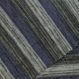 Grey Horizontal-Stripe Jersey Knit, Poly-Viscose, 180 gsm, 185 cm — photo 1