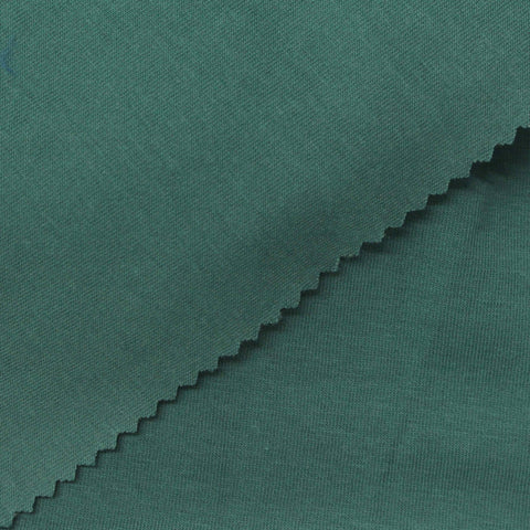 Cotton Polyester Stretch Scuba Knit Fabric, 275 gsm, 190 cm — Green