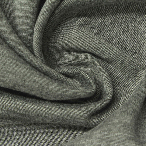 Heathered Grey Marl Ponte Knit, Nylon-Viscose