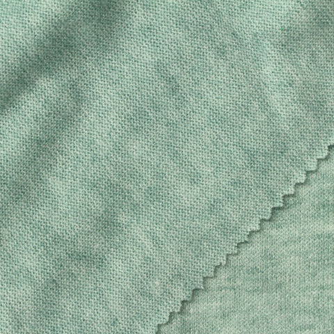 Light Green Fine-Marl Chunky Knit, Viscose-Poly