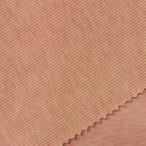 Peach Marl Rib Knit