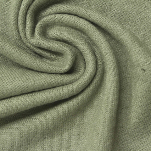 Light Green Marl Jersey Knit, Viscose-Poly, 230 gsm