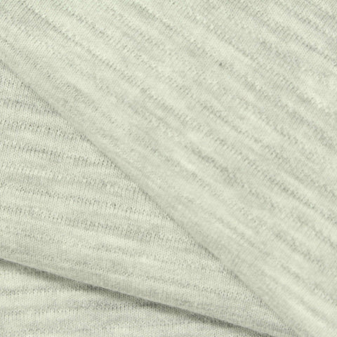 Light Grey Heathered-Marl Scuba Knit, Poly-Cotton, 286 gsm