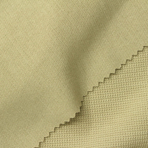 Jacquard Polyester Stretch Rib Knit Fabric, 320 gsm, 160 cm — Khaki