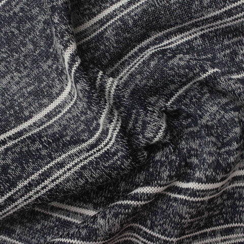 Cotton Viscose Stretch Jersey Knit Fabric, 180 gsm, 140 cm — Black