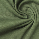 Heathered Green Marl Rib Knit, Cotton-Modal — photo 1