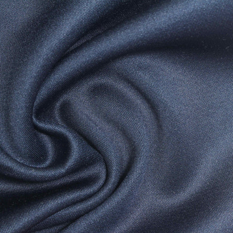 Blue-Grey Heathered-Marl Scuba Knit, Tencel Lyocell-Poly