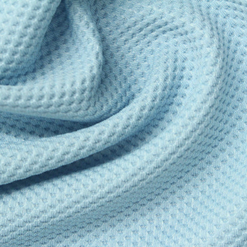 Polyester Stretch Knit Fabric, 280 gsm, 165 cm — Blue, ref EF-253495