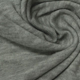 Grey Marl Rib Knit, Poly-Cotton, 145 gsm — photo 1