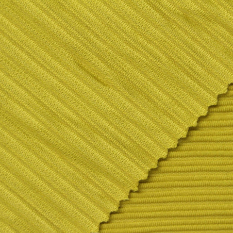 Polyester Stretch Knit Fabric, 260 gsm, 135 cm — Yellow, ref EF-242627