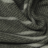 Dark Grey Horizontal-Stripe French Terry, Cotton-Poly, 270 gsm — photo 1