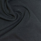 Tencel Lyocell Stretch Rib Knit Fabric, 300 gsm — Black — photo 1