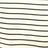 Black Horizontal-Stripe Rib Knit, Viscose, 142 gsm — photo 1