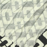 Black Geometric Knit, 240 gsm — photo 1