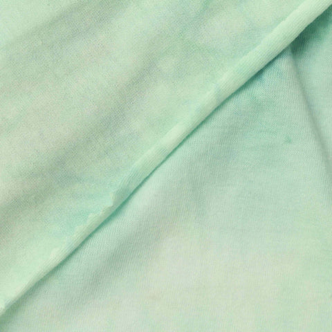 Teal Abstract Jersey Knit, Cotton, 120 gsm