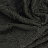 Jacquard Polyester Stretch Knit Fabric, 210 gsm, 165 cm — Black — photo 1