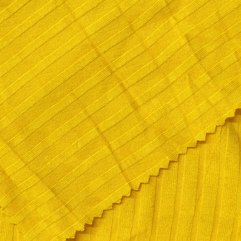 Viscose Stretch Rib Knit Fabric, 250 gsm, 145 cm — Yellow
