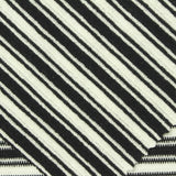 Black Horizontal-Stripe Rib Knit, Poly-Viscose, 250 gsm, 160 cm — photo 1