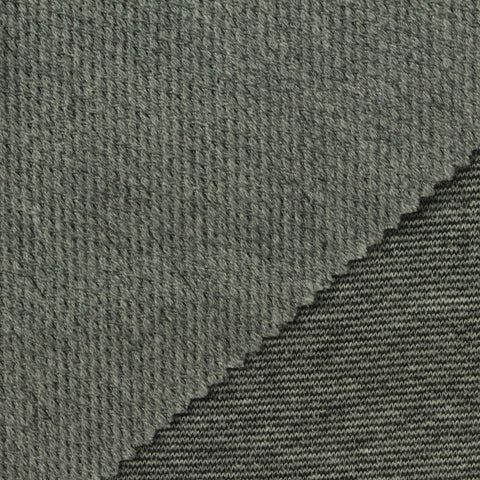 Light Grey Marl French Terry, Cotton-Poly, 210 gsm