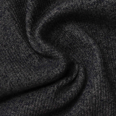 Navy Marl Chunky Knit, Poly-Cotton, 325 gsm