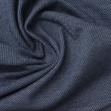 Jacquard Cotton Polyester Stretch French Terry Fabric, 190 gsm, 160 cm — Navy — photo 1