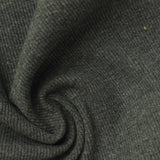 Dark Grey Marl Rib Knit, Poly-Cotton, 403 gsm — photo 1