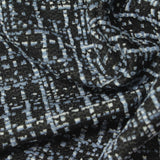 Light Blue Grid Jacquard, Poly-Cotton — photo 1