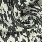 Black Geometric Jacquard, Polyester, 341 gsm — photo 1