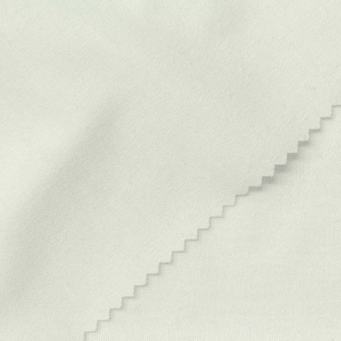100% Polyester Interlock Knit Fabric, 195 gsm, 160 cm — White