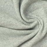 Heather Cotton Polyester Rib Knit Fabric, 350 gsm, 118 cm — Grey — photo 1