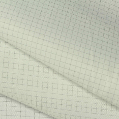 Light Grey Grid Twill, Polyester