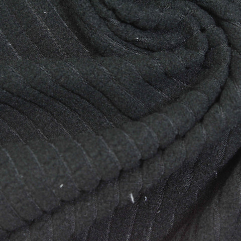 Dark Grey Tone-on-Tone Diamond Fleece, Polyester