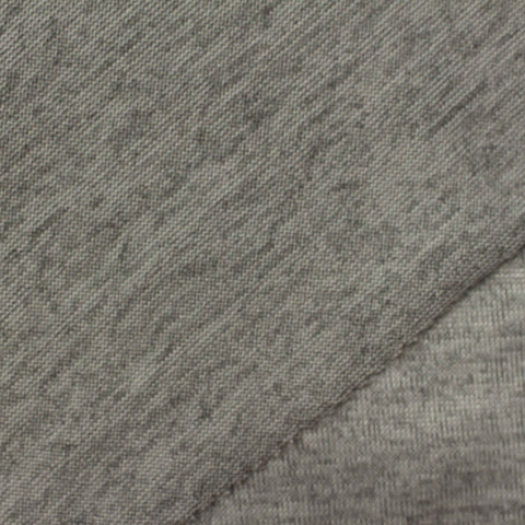 Heather Grey Marl Jersey Knit, Polyester, 170 gsm