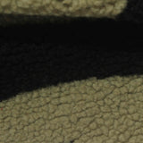 Black Animal Print Sherpa Fleece, Polyester, 365 gsm — photo 1