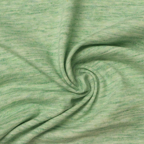 Cotton Polyester Stretch Jersey Knit Fabric, 160 gsm, 170 cm — Green, ref EF-235866