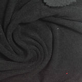 Polyester Stretch Velvet Fabric, 280 gsm, 190 cm — Black — photo 1