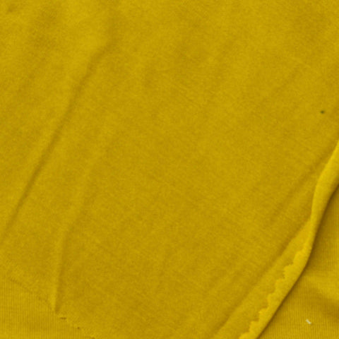 100% Silk Jersey Knit Fabric, 120 gsm, 140 cm — Yellow