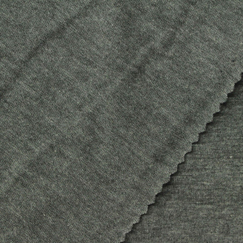 Grey Marl Jersey Knit, Poly-Cotton, 170 gsm