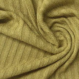 Viscose Polyester Rib Knit Fabric, 180 gsm — Khaki — photo 1