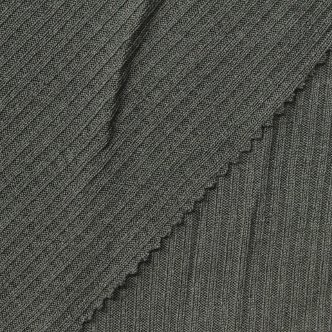 Dark Grey Rib Knit, Polyester