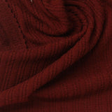 Polyester Viscose Stretch Rib Knit Fabric, 250 gsm, 152 cm — Red — photo 1