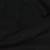 100% Polyester Ponte Knit Fabric, 260 gsm, 160 cm — Black — photo 1
